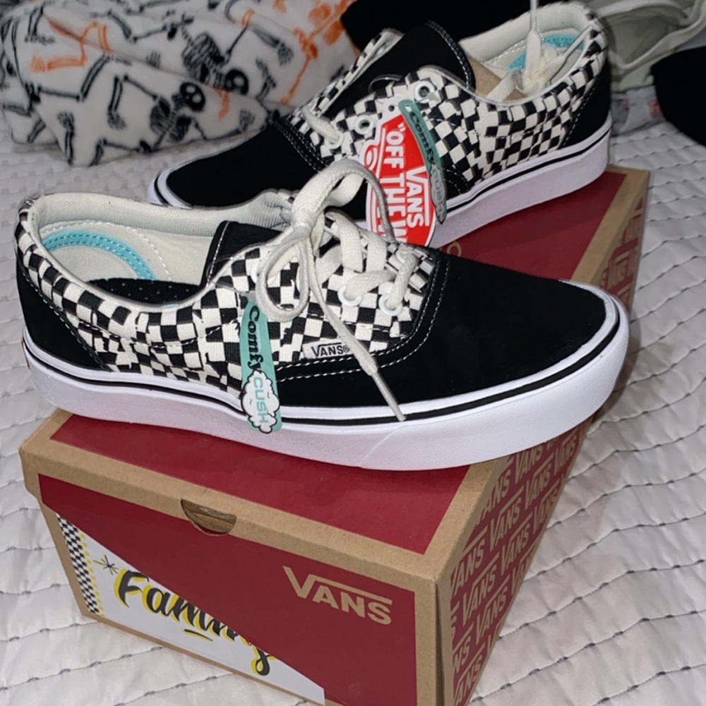 Vans authentic checkered comfy Cush